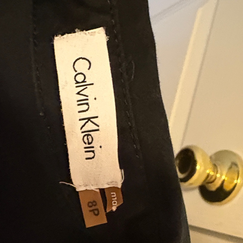 Calvin Klein Black Mini Dress with Gold Accents - Picture 2 of 4